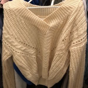 Off the shoulder sweater